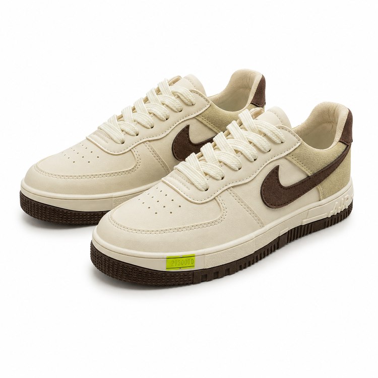 کتونی Nike Air Force 1 زنانه کرم قهوهای