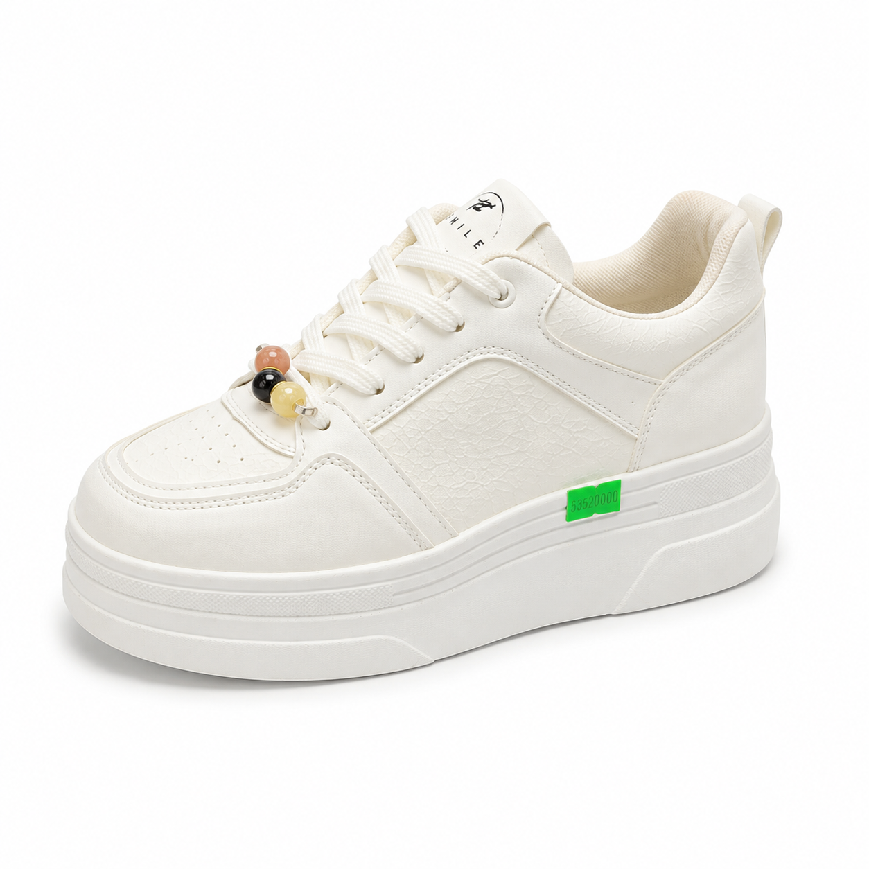 کتونی لژدار زنانه مرواریدی | Pearl Detail Platform Sneakers