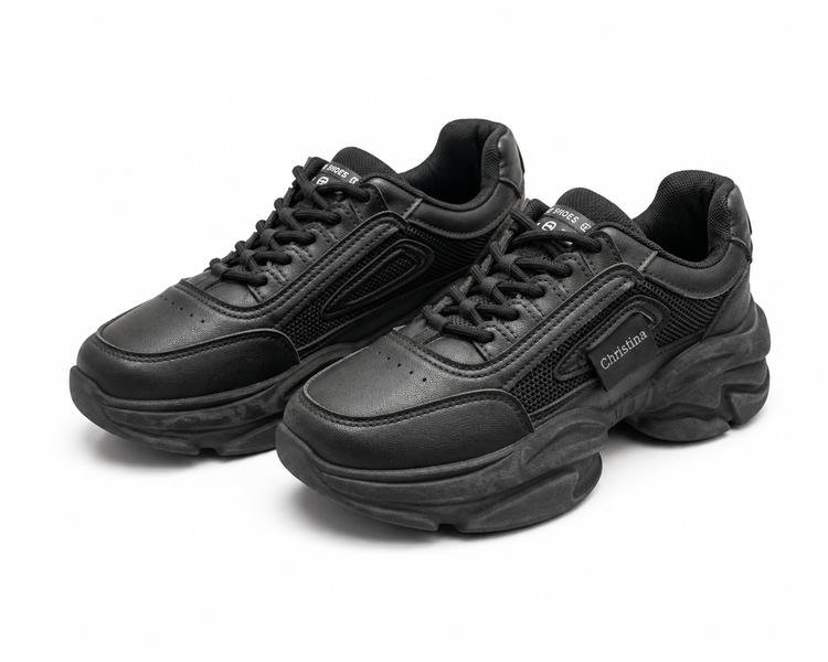 کتونی دخترانه زنانه DAD shoes زیره حجیم لژدار لژ پهن