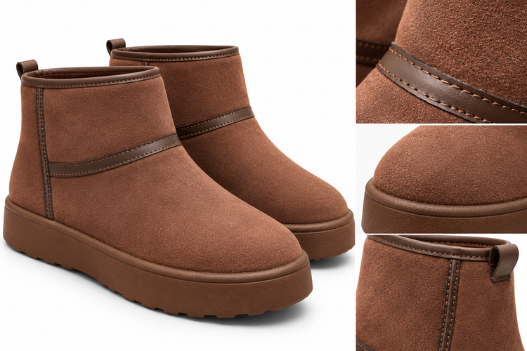 نیم بوت آگ جیر زنانه | بوت ترند UGG لژدار